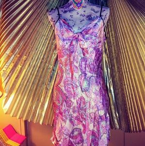 August Silk flowery pink nightie